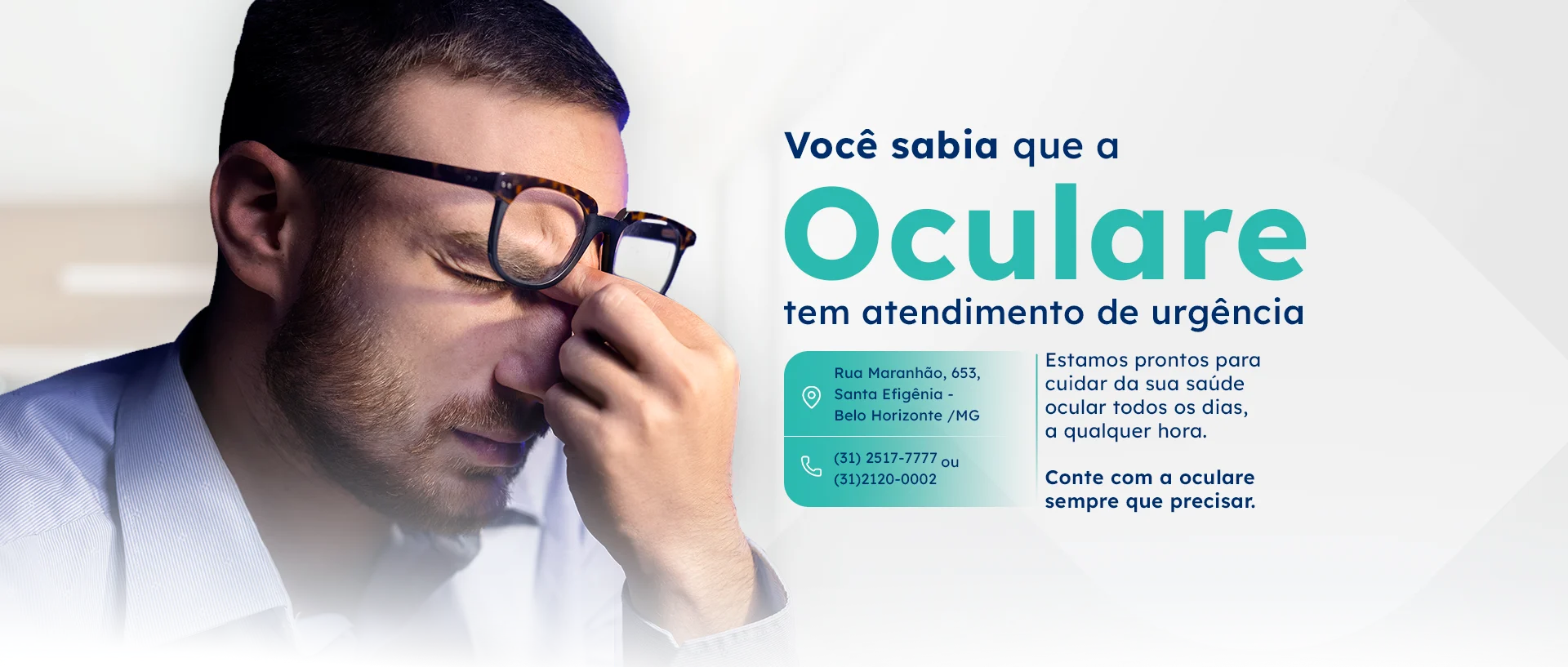 Atendimento na Oculare Hospital de Oftalmologia